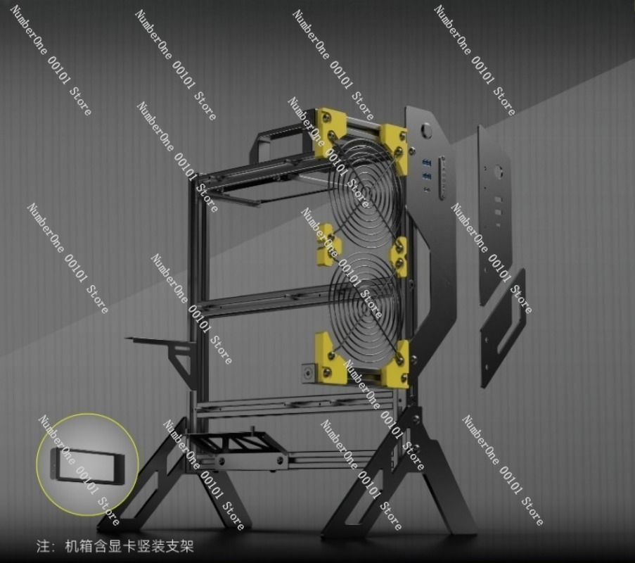 DIY Open Frame Aluminum PC Cas - Aluminum Open Frame Test Bench Water Cooling 评论和价格