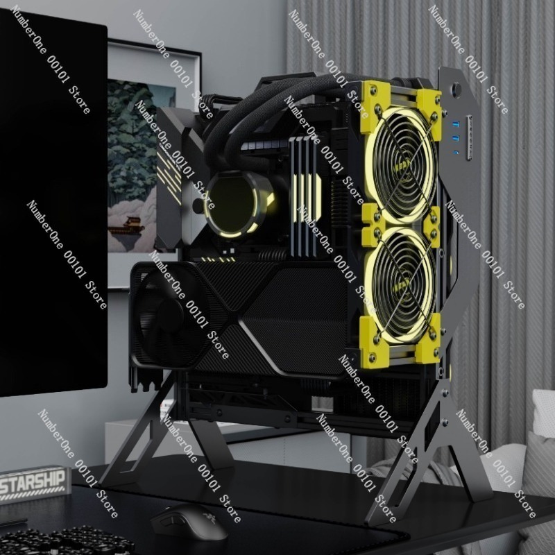 DIY Open Frame Aluminum PC Cas - Aluminum Open Frame Test Bench Water Cooling 评论和价格